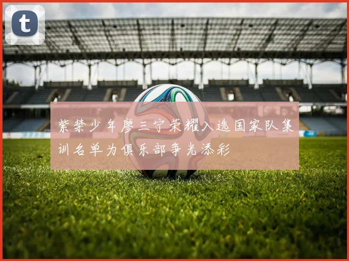 紫禁少年廖三宁荣耀入选国家队集训名单为俱乐部争光添彩